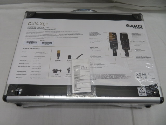 AKG C414 XLII/ST サイドアドレス型コンデンサーマイク (ラージ
