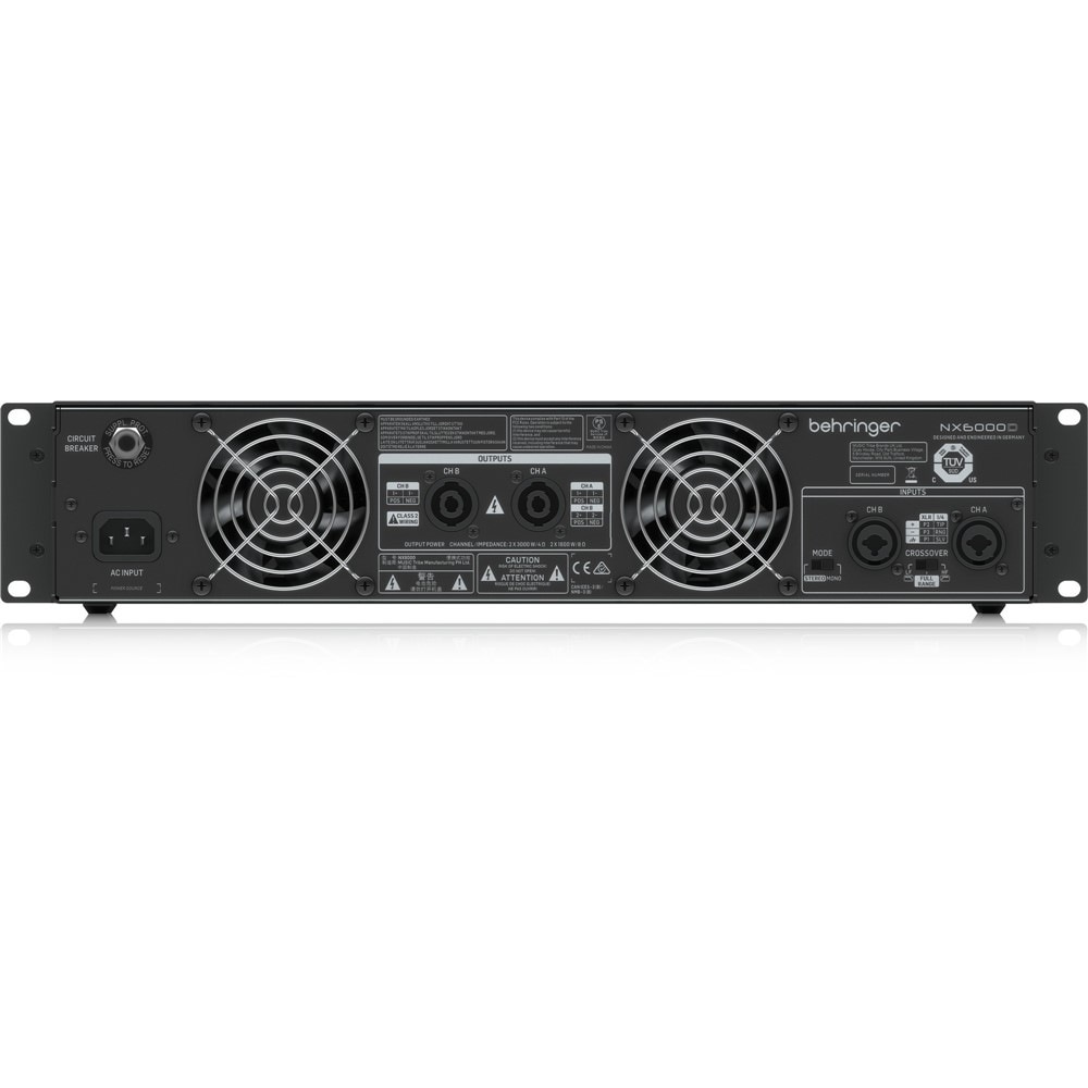 BEHRINGER NX6000 ステレオ・パワーアンプ｜FULL-TEN