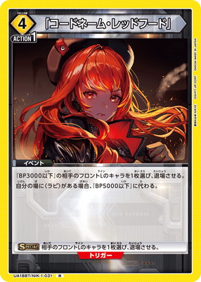 UA18BT/NIK-1-031 「コードネーム・レッドフード」 R | ユニオン