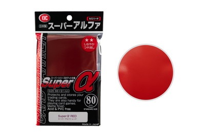 赤色カード 小傷あり KMC カードバリアー スーパーアルファ レッド | カードゲーム