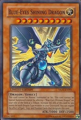 書籍付属カード/MOV-EN001 BLUE-EYES SHINING DRAGON（英語版 