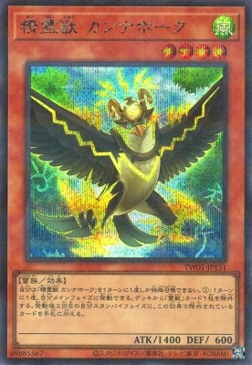 精霊獣　カンナホーク　シークレットパラレル 聖霊獣騎カンナホーク【シークレットパラレル】{TW01-JP138}《融合》