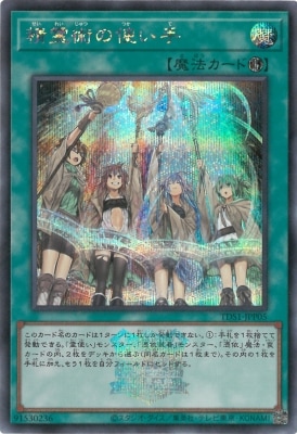遊戯王OCG 25th 精霊術の使い手 決闘者伝説 3個 セット 霊使い TDS1-JPP05 精霊術の使い手【シークレットレア】【25thロゴ付き