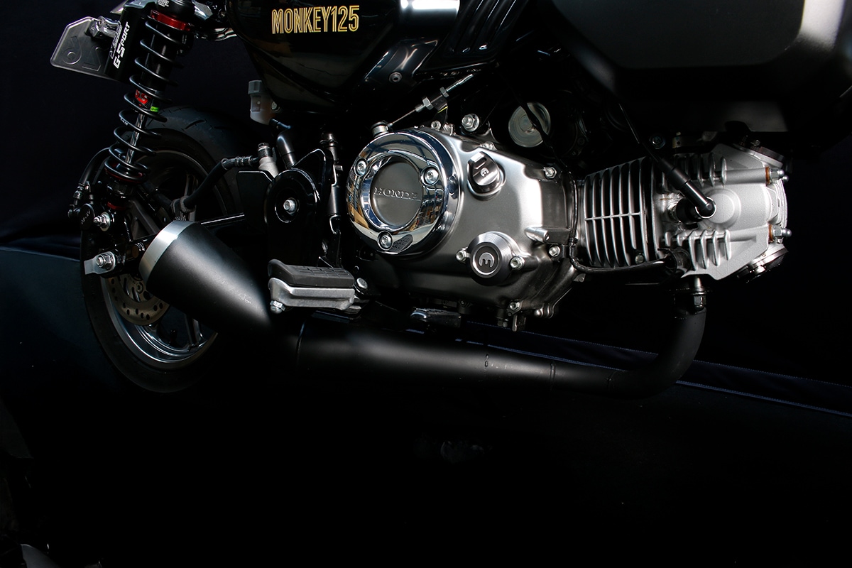 モンキー125 ビレットエンド・ショートメガホンマフラー | すべての