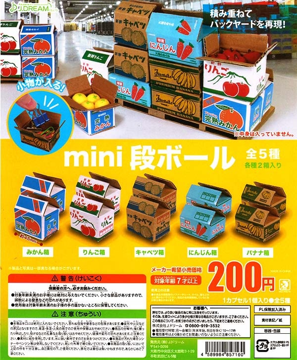 mini段ボール （カプセル） 全５種セット【入荷済】