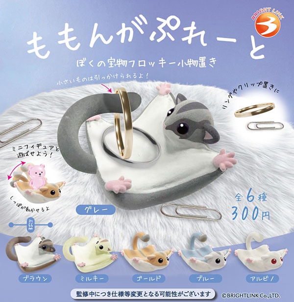 ももんがぷれーと ぼくの宝物 フロッキー小物置き 全6種セット（カプセル）【2月予約】