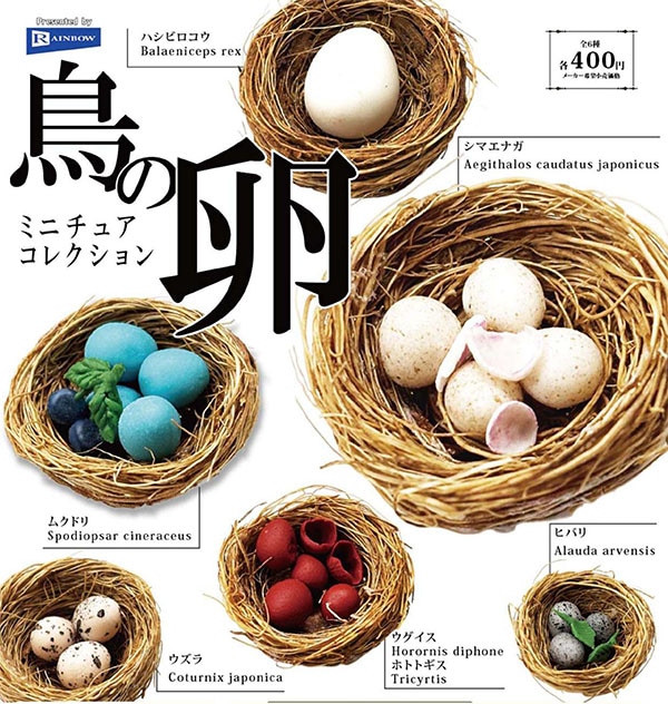 鳥の卵 ミニチュアコレクション 全６種セット（カプセル）【３月予約】