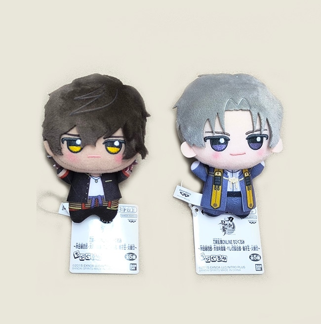 刀剣乱舞ONLINE ちびぐるみ 大倶利伽羅・へし切長谷部 2種セット（プライズ）【入荷済み】