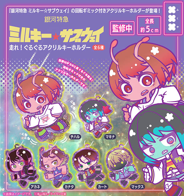 銀河特急 ミルキー☆サブウェイ 走れ！ぐるぐるアクリルキーホルダー
