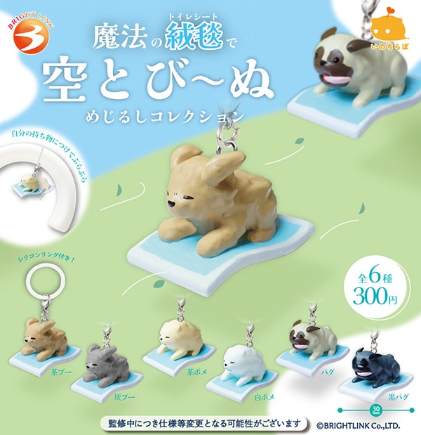 魔法の絨毯で空とびーぬ めじるしコレクション 全6種セット（カプセル）【1月予約】