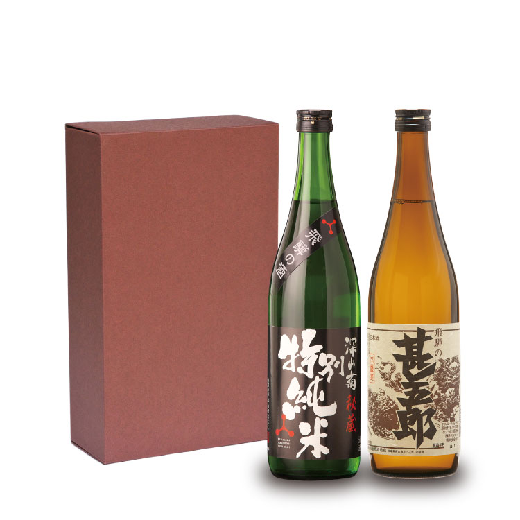 【2箱お買い得品】國稀 飲み比べセット 純米酒 大辛口 2本×2セット 日本酒 飲み比べセット 辛口 720ml 2本 専用箱入り 飛騨高山 舩坂酒造