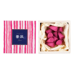 かゆらぎ 薔薇 コーン12個入 香立付 日本香堂