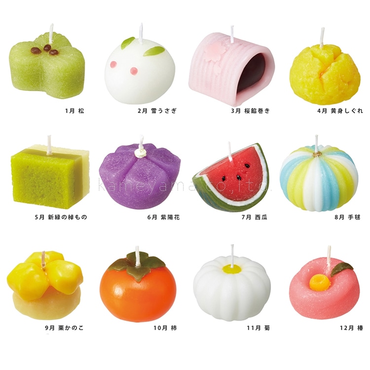 和菓子づくし キャンドルギフトセット