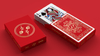 Red Roses Gold Foil Playing Cards