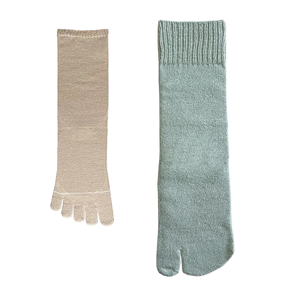 ラメタビセット（セイジ） | CATEGORY,冷えとり,靴下,セット | | w&fw