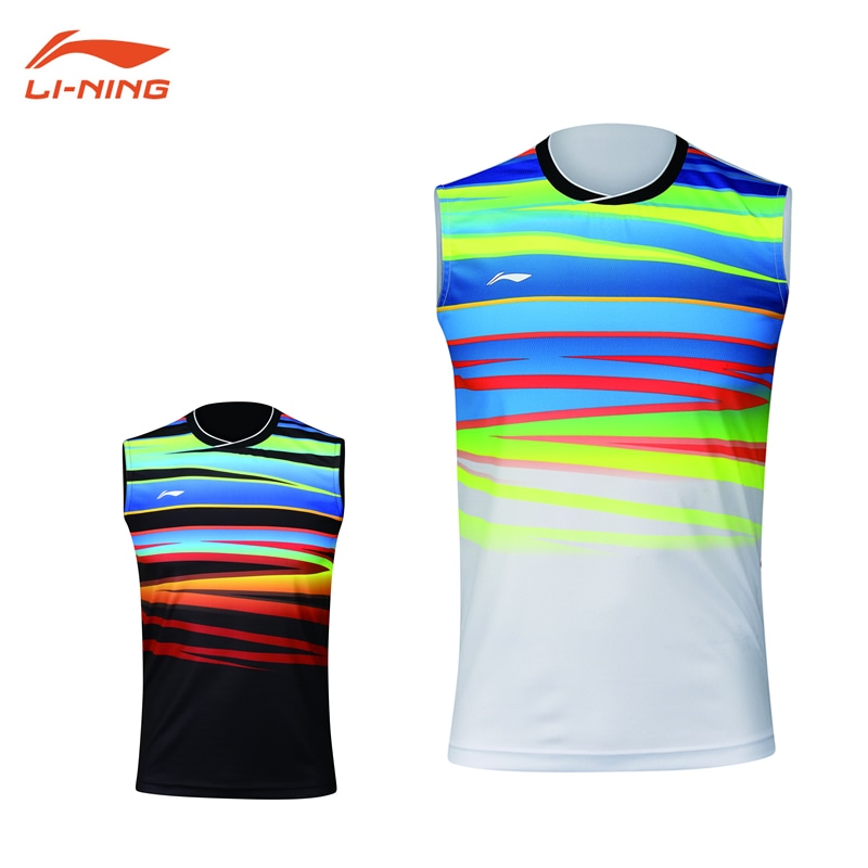 LI-NING AVSM101 ノースリーブ ゲームシャツ(ユニ) バドミントンウェア