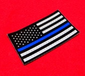 BLACK THIN BLUE LINE PATCH