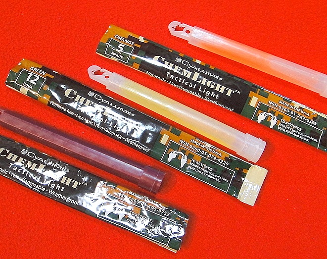 6" CYALUME CHEM LIGHT IR/G/O
