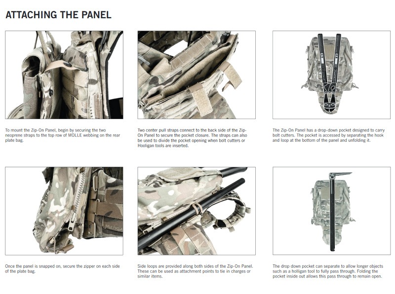 PACK ZIP-ON PANEL 2.0 M ARID