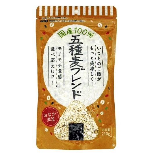 にっぽん問屋　おなか満足国産五種麦ブレンド210g