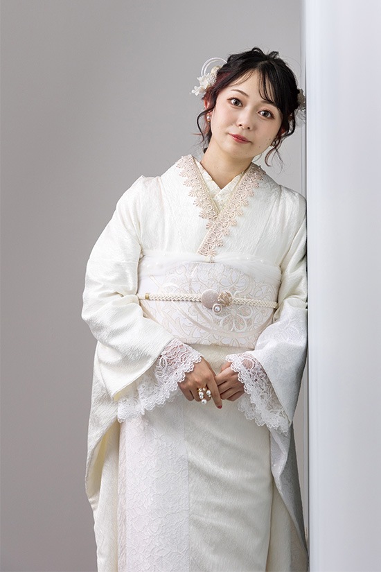 ホワイト上品総レース