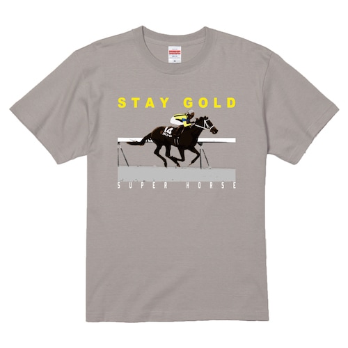 【予約販売商品7/6-7/21・発送8/9】スーパーホース列伝 ステイゴールド　Ｔシャツ