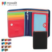mywalit カーフ レザー 2つ折り 財布 収納ペン付 MY231