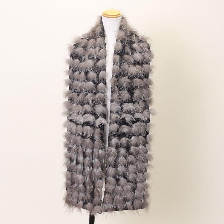 フォックス ボール ファー ストール グレー | すべての商品