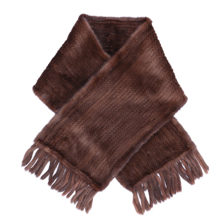 TAKTブラウン フリンジ付きショール TAKTブラウン ショール フリンジ