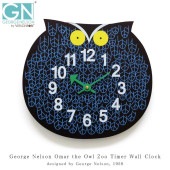 George Nelson Omar the Owl Zoo Timer Wall Clock 掛け時計 フクロウ ウォールクロック インテリア 時計 壁掛け時計