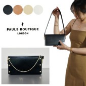 【セール】 PAULS BOUTIQUE LONDON 本革 3way ショルダーバッグ ハンドバッグ クラッチバッグ スタッズ 牛革 ポールズブティック