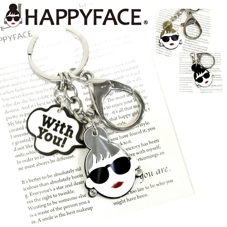 HAPPY FACE EMMA キーチャーム HAPPY CHARM サングラス LADY