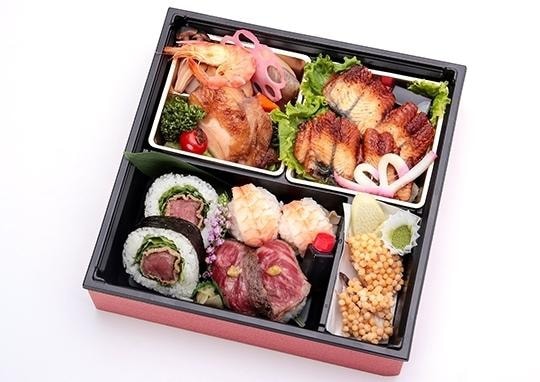 大輪箱 国産鰻と特選和牛握り盛り合わせ