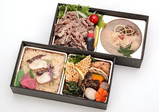 寿箱 特選和牛しゃぶ&鯛のみぞれあんかけ2段