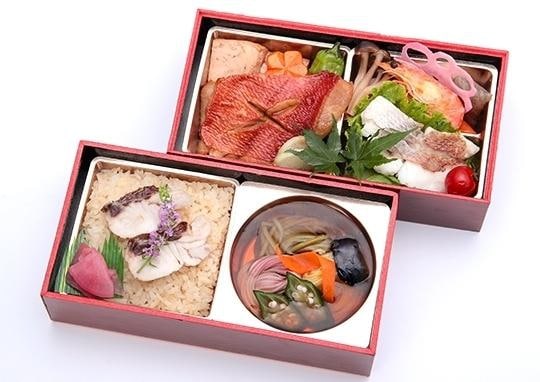 千両箱 金目鯛の煮付と鯛づくし2段御膳