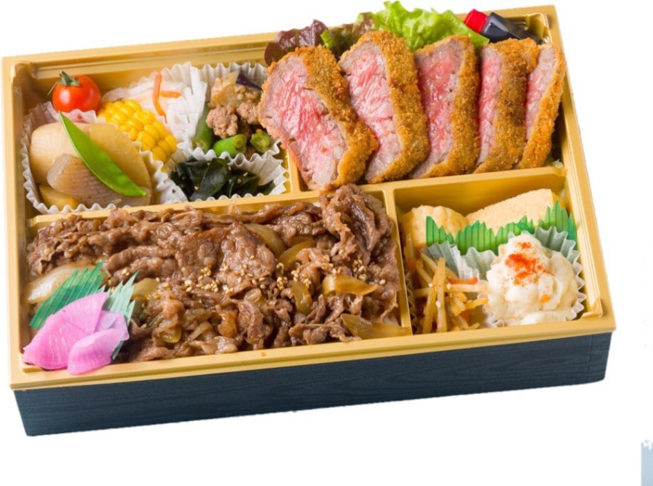 黒毛和牛 ビフカツ＆焼肉重御膳