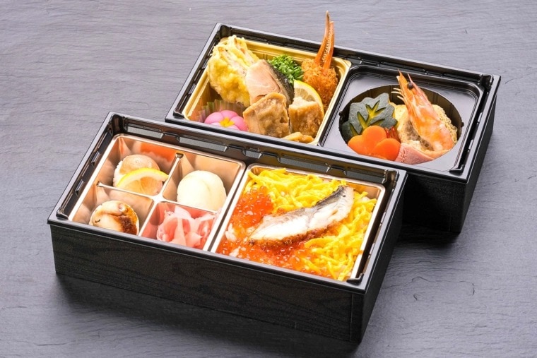 手まり寿司とうなぎ、いくら重