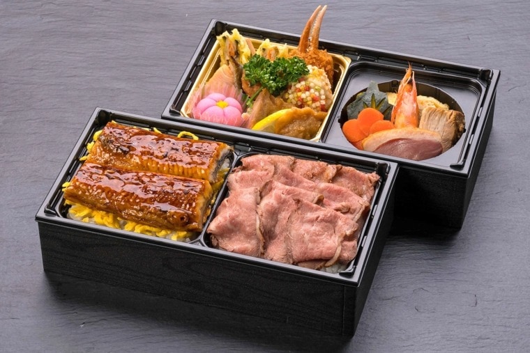 うなぎとローストビーフ重