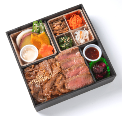 特選サーロインステーキ＆焼肉重御膳