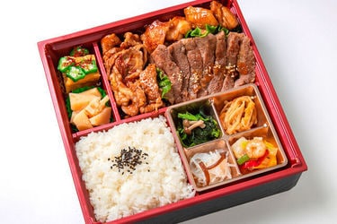 3種の肉盛り御膳