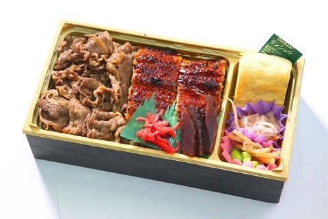 うなぎと和牛すき煮特製だし巻き弁当