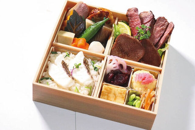 厳選オーガニックビーフステーキと厚切り牛タン鯛めし御膳