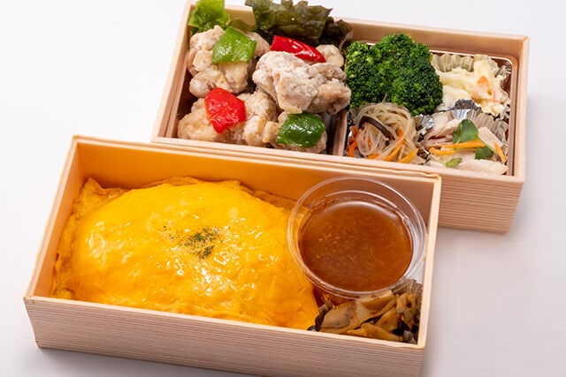 選べる中華おかずと特製天津飯弁当