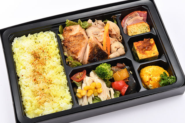 グリルチキンとポークソテー