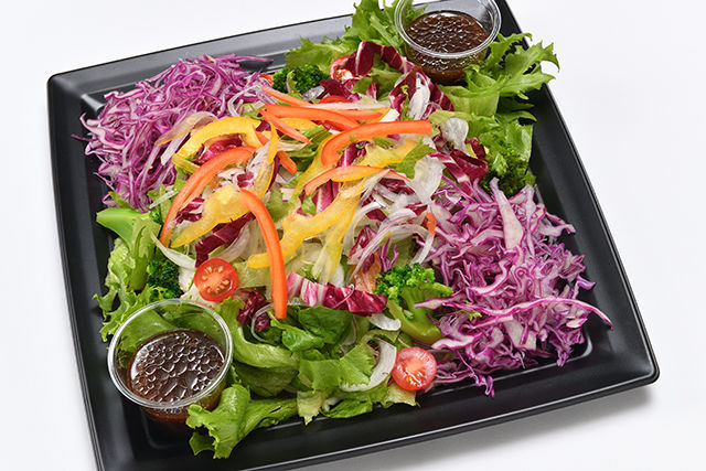 グリーンサラダ～ブラックオリーブ＆バルサミコドレッシング～