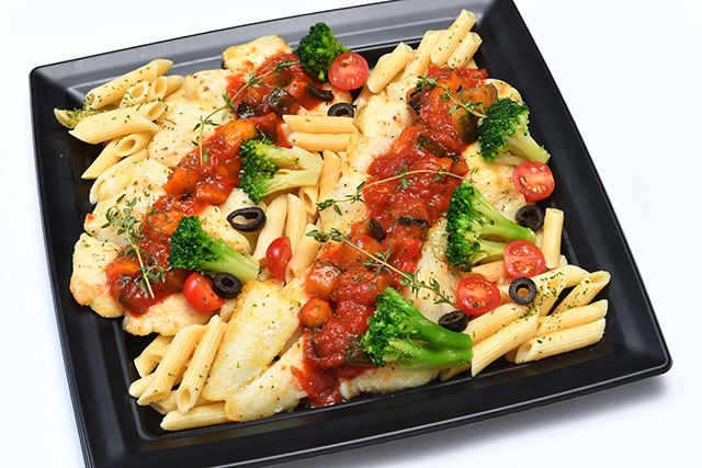 白身魚のムニエル～ラタトゥイユソース～