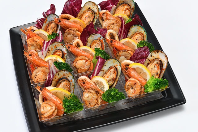 シーフードのガーリックバター焼き