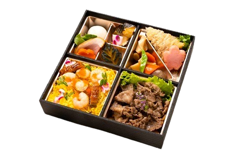 ～彩～鰻と海老と帆立の三彩チラシ飯と黒毛和牛すき焼き御膳