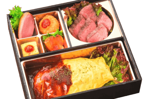 ジョンキーユ～特製デミオムライスと黒毛牛ステーキをトリュフソースで～