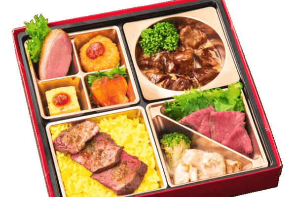 ダフネ～黒毛牛ステーキ重と牛肉の赤ワイン煮～